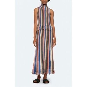 SEA New York Maxi Crochet-Knit Sleeveless Olina Dress